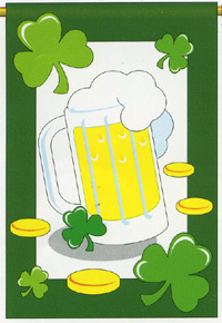 View Irish Applique Flag 28"x44" - 02017tg