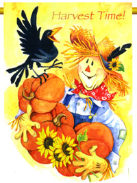View Harvest Time Flag 29"x42" - 03015