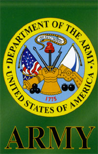 View Army Applique Garden Flag 13.5"x18" - 58014TG
