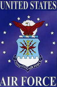View Air Force Applique Flag 28"x44" - 08015TG