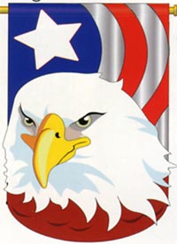 View Eagle Applique Garden Flag 13.5"x18" - 61040TG