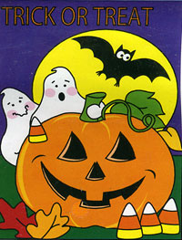 View Trick or Treat Applique Garden Flag 13.5"x18" - 62039TG