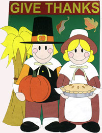 View Give Thanks Applique Flag 28"x44" - 13023TG