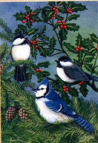 View Feathered Friends Silk Reflections Flag 29"x43" - 13645EG