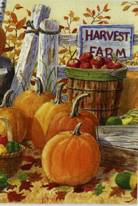 View Harvest Farm Flag 29"x43" - 13736EG