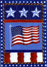 View Patriotic Garden Flag 12"x16" - 14542EG