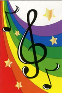 View G Clef Music Flag 28"x44" - 15023tg