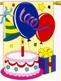 View Celebrate Birthday Nylon Party Flag 28"x40" - 15028tg