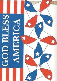 View Patriotic Pinwheels Sculpted Artistic Blends Flag 29" x 43" - 151284eg