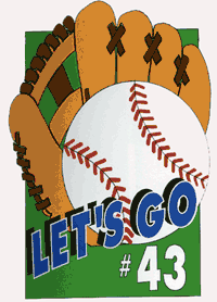View Let's Go Baseball Applique Flag 30"x43" - 15216EG