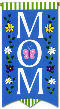View MOM Applique Banner Flag 25"x48" - 15241EG