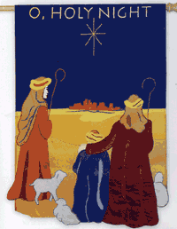 View O Holy Night Applique Garden Flag 12.5"x18" - 16336EG