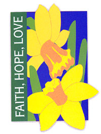 View Faith Hope Love Applique Garden Flag 12"x16" - 16190EG