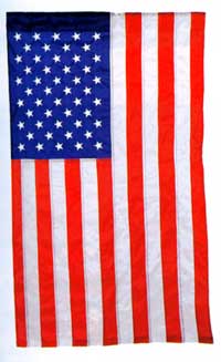 View Embroidered Stars American Flag Applique Garden Flag 13"x18" - FA1218