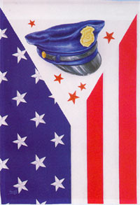 View Police Officer Heroes Impressions Flag 28"x40" - 23783