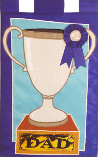 View #1 Dad Applique Flag 28"x44" - 24050