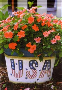 View Potted Flowers Impressions Flag 28"x40" - 25605