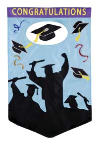 View Graduation Celebration Applique Garden Flag 13"x18" - 26132