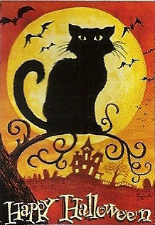Black Cat Garden Flag    12.5 x 18