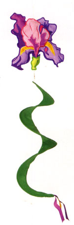 View Iris Applique Windspinner 8.5"x30" - 45075EG