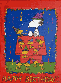 View Snoopy Birthday Flag 28"x40" - 47662