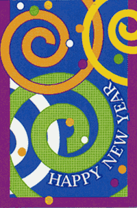 View Happy New Year Garden Flag 12"x18" - 51525A