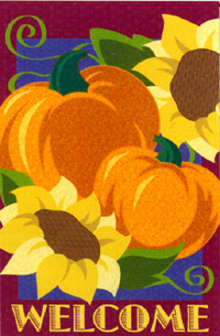 View Harvest Welcome Flag 12"x18" - 51591A