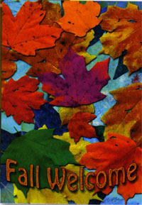 View New Fall Welcome Flag 28"x40" - 52218A