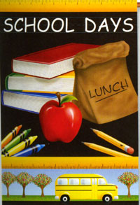 View School Days Garden Flag 12"x18" - 51539A