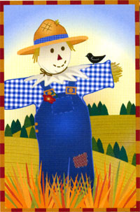 View Sam The Scarecrow Flag 28"x40" - 52575A