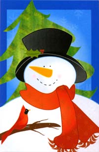View Frosty Friends Flag 28"x40" - 52577A