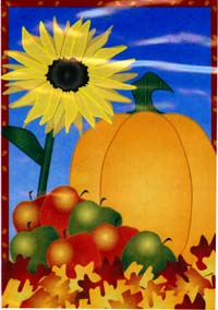 View Autumn Bounty Flag 28"x40" - 52609A