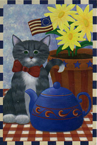 View Kitty Korner Patriotic Flag 28"x40" - 52674A