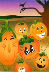 View Pumpkin Patch Flag 28"x40" - 52704A
