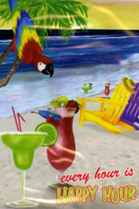 View 5 O'clock Somewhere Flag 28"x40" - 52716A