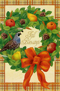 View Fall Blessings Flag 28"x40" - 52724A