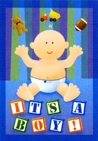 View Our New Baby Boy Garden Flag 12"x18" - 51799A