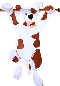 View Puppy Applique Flag 28"x40" - 52829A