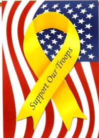 View Support Our Troops Flag 28"x40" - 52836A