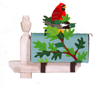 View Bird Pals Applique Mailbox Cover - 54028EG