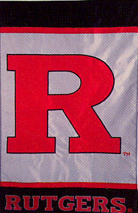 View Rutgers University Applique Flag 28"x44" - 54333