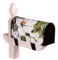 View Magnolias Silk Reflections Mailbox Cover 18"x10.25" - 55061EG