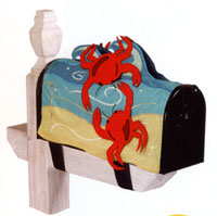 View Crabs Applique Mailbox Cover 18"x10.25" - 55083EG