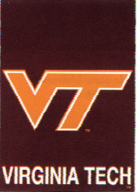 View Virginia Tech Screen Print Flag 28"x40" - 59622