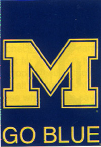 View University of Michigan Screen Print Flag 28"x40" - 59716