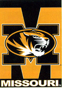 View University of Missouri Screen Print Flag 28"x40" - 59993