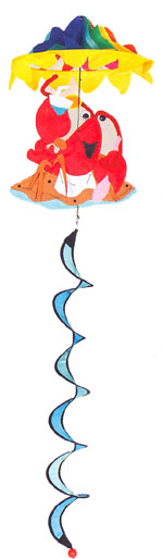 View Crab Wind Twirler 10"x48" - 7577CD