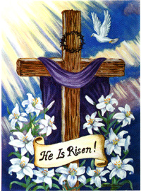 View He is Risen Flag 28"x40" - 9144CD