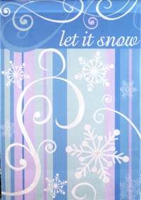 View Let it Snow Impressions Flag 28"x40" - 92444