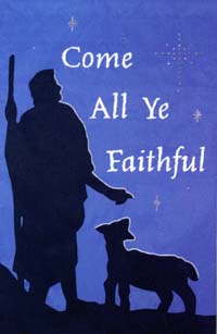 View Come All Ye Faithful Applique Garden Flag 11.5"x18" - 92525